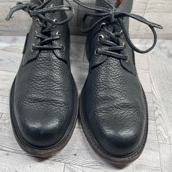 Esquivel Combat Boots Men 8D Black Pebbled Leather Handmade Lace Up Chukka - Picture 5 of 16